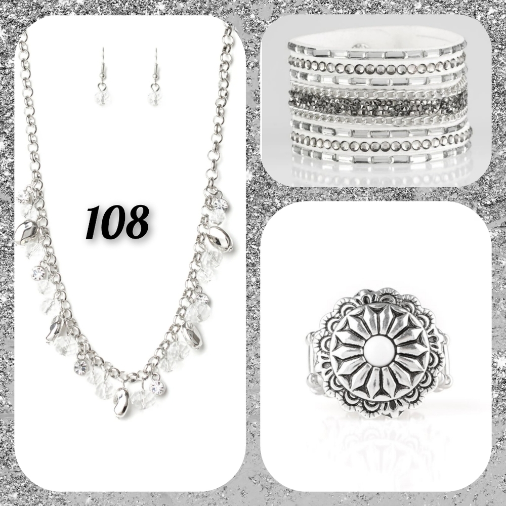 Necklace Set with Bracelet and Ring